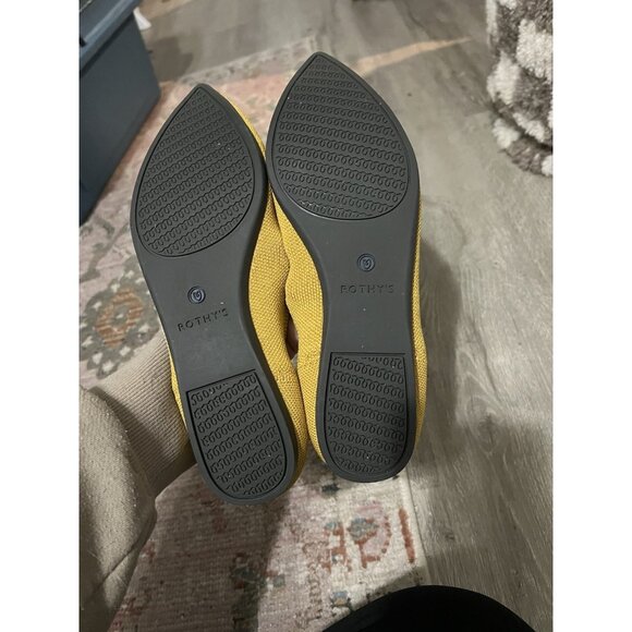 Rothy's The Point Marigold Yellow Flats Size 9 - Picture 8 of 13